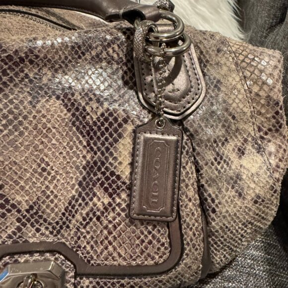 Coach Ashley Snakeskin Satchel - G1380-F26041 - Picture 11 of 15